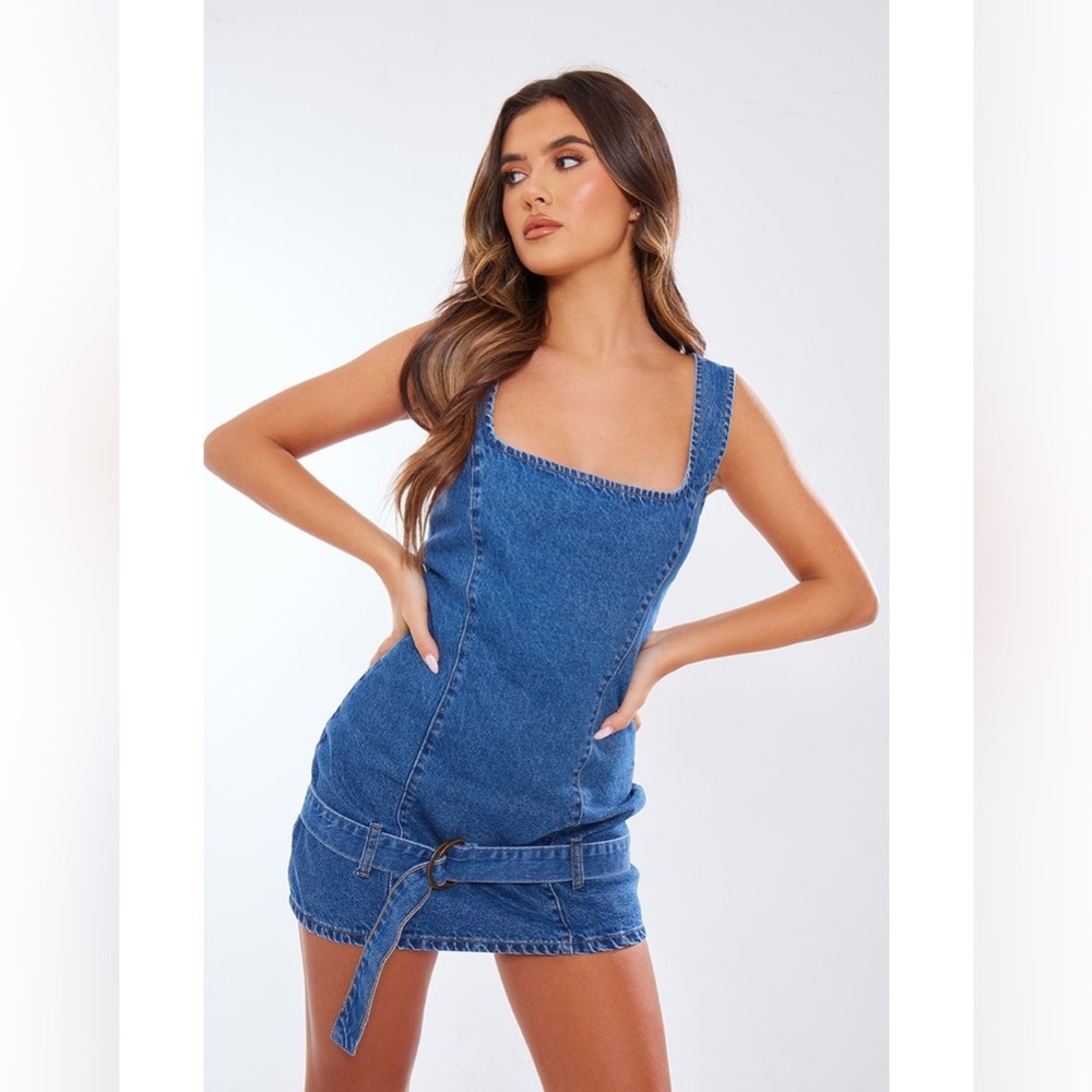 PrettyLittleThing Denim Mini Dress